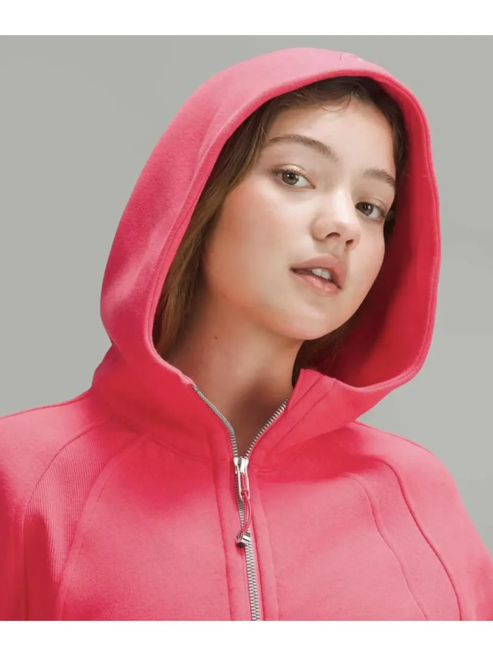 Lululemon Scuba Oversized Half Zip Hoodie Lip Gloss Pink M/L